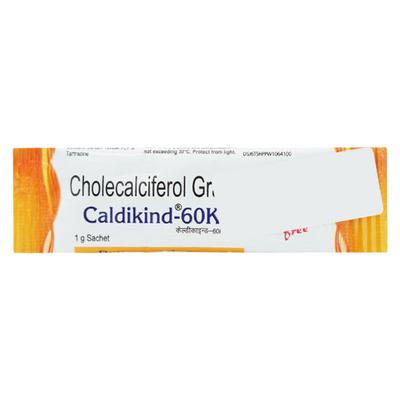 Caldikind 60K Sugar Free Butterscotch Flavour Sachet 1gm - Supplements-Vam