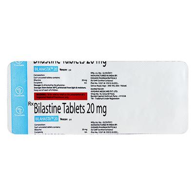 BILAHASTA 20 Tablet 10's - Allergies-Ant