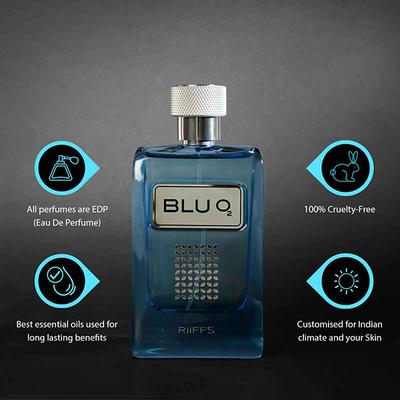 RiiFFS Blue O2 Eau De Parfume for men 100 ml - Men Perfumes (Edt/Edp)