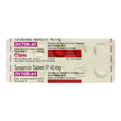 Dytor 40mg Tablet 10'S - Hypertension-Diu