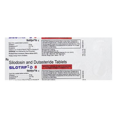 Silotrif D 8mg Tablet 10'S - Bladder And Prostate Disorders-Dru