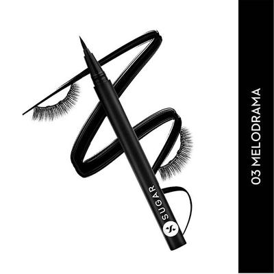 Sugar Cosmetics Maximeyes Drama Magnetic Eyelashes And Eyeliner 03 Melodrama 3 ml - Eyeliners