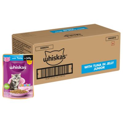 Whiskas Junior Tuna in jelly Pack of 80 g x 56 - Petfood