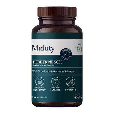 Miduty Berberine 98% Capsules 60's - Diabetes (Fitness)