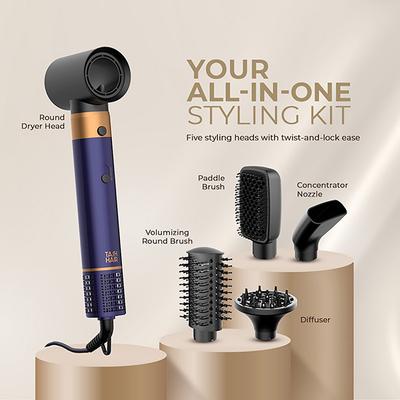 Tash Hair AirStyler 5 in 1 Multi-Styler for Blow Dry, Smooth, Curl, Volume & Define 1's - Multi-Stylers