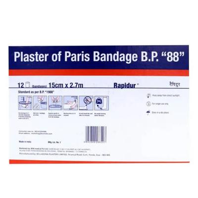 BSN Rapidur Plaster of Paris Bandage (15 cm x 2.7 mtr) 12's - Bandages & Dressings