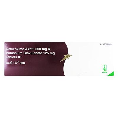 Cetil CV 500mg Tablet 10'S - Bacterial Infections-Cep