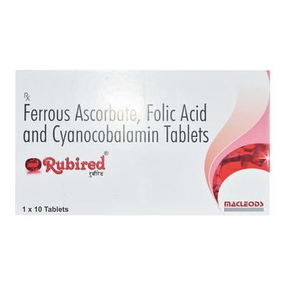 Rubired Tablet 10'S - Iron Supplement/Anaemia-Vma
