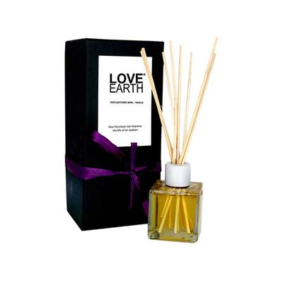Love Earth Premium Reed Diffuser Vanilla Aromatherapy Lasting Fragrance 30 ml - Diffuser