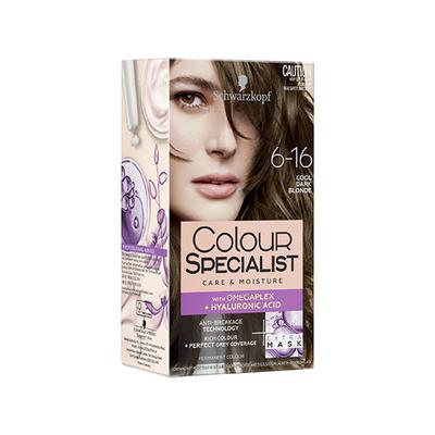 Schwarzkopf Colour Specialist At Home Permanent Hair Colour - 6.16 Cool Dark Blonde 165 ml - Crème