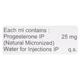 Naturogest AQ 25mg Injection 1ml - Hormonal Therapy-Oes
