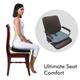 AccuSure PU Foam Coccyx Cushion (Blue) 1's - Abdomen/Neck/Arm/Elbow Supports