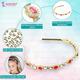 Majestique Kundan Gold Plated Hair Bands Fancy Party Wedding Headband For Women, Girls 1's - Hair Clips/Bands