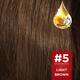 Revlon Color 'N Care Nourishing Permanent Hair Color - 5 Light Brown Sachet HAIR color cream 20g (when packed),Cream Developer 30ml (when packed) 1's - Crème