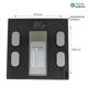 Sahyog Wellness Personal Digital Weighing Scale - Black Color 1's - Health Monitoring Devices