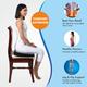AccuSure PU Foam Coccyx Cushion (Blue) 1's - Abdomen/Neck/Arm/Elbow Supports