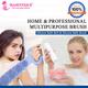 Majestique Silicone Body Scrubber with Bath Belt, Suitable for All Skin Cleaning - Multicolor 1's - Bath Tools