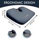 AccuSure PU Foam Coccyx Cushion (Blue) 1's - Abdomen/Neck/Arm/Elbow Supports