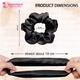 Majestique Satin Silk Scrunchies Ponytail Holder Hair Accessories Hair Ties For Women and Girl Best Gift - Multicolor 4's - Hair Clips/Bands