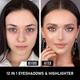 Half N Half 12 in 1 Eyeshadow & Highlighter MK-15 - 04 12gm - Face Palettes