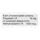 Pregeb M OD 75mg Tablet 15'S - Neuropathic Pain-Dru