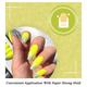 Nails On Board Handmade Press On Gel Nails- Holographic Lemon Yellow X Small 50 gm - Nail Care