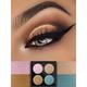 Miss Rose 4 Color Glitter Eyeshadow Palette 7001 - 125Z 02 20 gm - Face Palettes