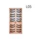 Bronson Professional Eyelash Set 3D False Long And Natural Eye Makeup No. L05 10's - Eyelashes