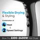 Vega Blow Pro 2200-2400W Hair Dryer With Comb, Concentrator & Diffuser Nozzles, (Vhdp-05) 1's - Hair Dryers