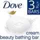 Dove Cream Beauty Bar - Soft, Smooth, Moisturised Skin, 3X75G 3's - Soaps