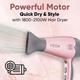 VEGA Go-Pro 2100 Hair Dryer With Cool Shot Button & 3 Heat Settings (Ananya Panday Signature Collection) VHDH-25 Rose Gold & Grey 1 gm - Hair Dryers