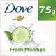 Dove Fresh Moisture Cream Beauty Bathing Bar Cucumber & Green Tea Scent Soap 75 gm - Soaps