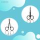 Basicare N/Sciss. Blk Rub Curved 1's - Manicure & Pedicure Kits