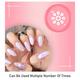 Nails On Board Handmade Press On Gel Nails- Holographic Pink Free size 50 gm - Nail Care