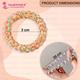 Majestique Spiral Hair Ties For Thick Hair Elastic No Crease Hair Coils Waterproof Ponytail Holders - Multicolor 5's - Hair Clips/Bands