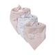 Mothercare Bunny Dribbler Bibs - Pink (Pack of 3) - Feeding & Nursing