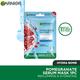 Garnier Skin Naturals, Hydra Bomb, Serum Mask Replumping Pomegranate For Dry , Dehydrated Skin 28gm - Sheet Masks