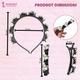 Majestique Double Layer Twist Plait Headband With Pearl Flower Alligator Clips - 3 Pcs Multicolor 1's - Hair Clips/Bands