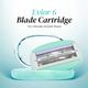 LetsShave Evior 6 Body Razor Blade - Twin Three Blade Design Blade (Pack of 4) - Shaving & Hair Removal