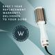 WINSTON Blow Drying Brush With Adjustable Temperature Setting 1200W - White 1's - Multi-Stylers