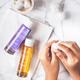 Color Fx Effortless Nail Enamel Remover Acetone free argan oil infused LavenderR1 50 ml - Nail Polish Remover