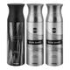 Ajmal Carbon & Silver Shade & Silver Shade Deodorant Spray - For Men (Pack Of 3) 200 ml - Men Perfumes (Edt/Edp)