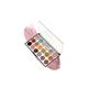 Miss Rose 18 Color Glitter Eyeshadow Palette 7001 - 83 M2 20 gm - Face Palettes