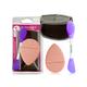 Majestique Facial Head Band, Dual Sided Silicone Brush with Makeup Remover Sponge - Multicolor 1's - Cleansing Brushes
