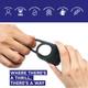 Skore Thrill Dual Strap Vibrating Ring 1's - Massagers And Vibrators