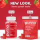 Purna Gummies Sugar Free Apple Cider Vinegar for Adults and Kids Better Digestion and Clear Skin 30's - Apple Cider Vinegar - Acv