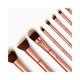 bh cosmetics Metal Rose 11 Piece Brush Set With Cosmetic Bag 1's - Lens Solution & Accessories