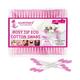 Majestique Rosy Tip Eco Cotton Swabs, Paper-made Sticks, Gentle for Face, Ear, Makeup - 200Pcs 1's - Cotton Balls