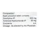 Ventidox Bro Tablet 10'S - Asthma/COPD-Ast