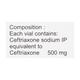 Monocef 500mg Injection 1's - Bacterial Infections-Cep